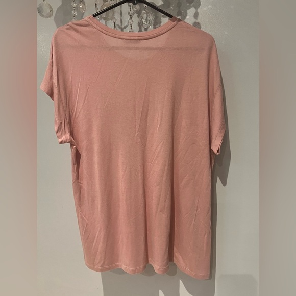 Zara Collection Women’s T-Shirt Short Sleeve Sequined Front Pink Size L - Picture 4 of 5